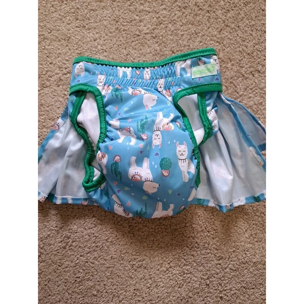 Wegreeco Washable Male dog diapers Reusable Waterproof Washable Diaper Skirt  L